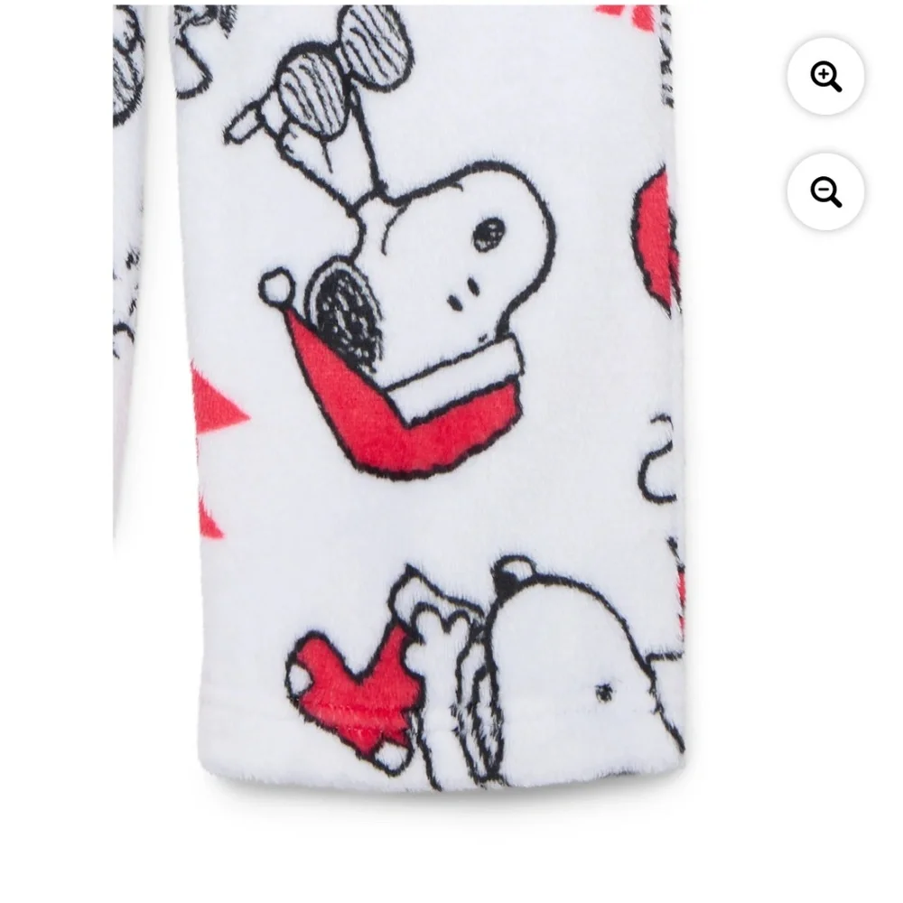 Peanuts Snoopy Girls Plush Pajama Pants Size Small (6-6X) NWT